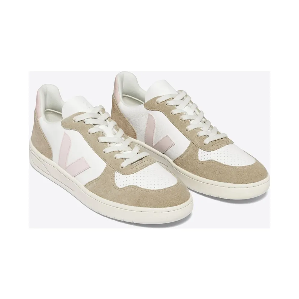 VEJA V-10 leren – White (VX0503299A)