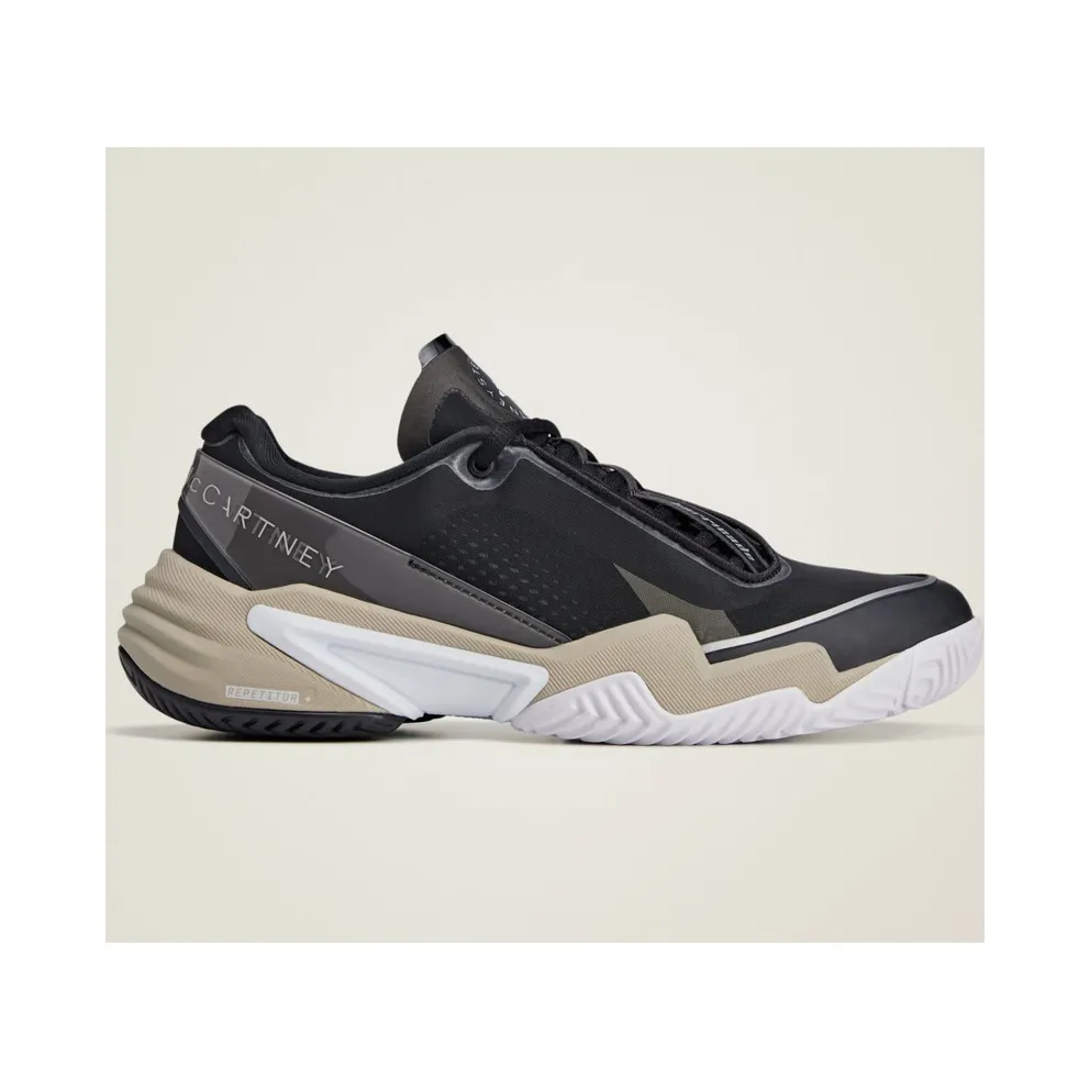 adidas Barricade by Stella McCartney Black Silver Almond Milk (JR3287)