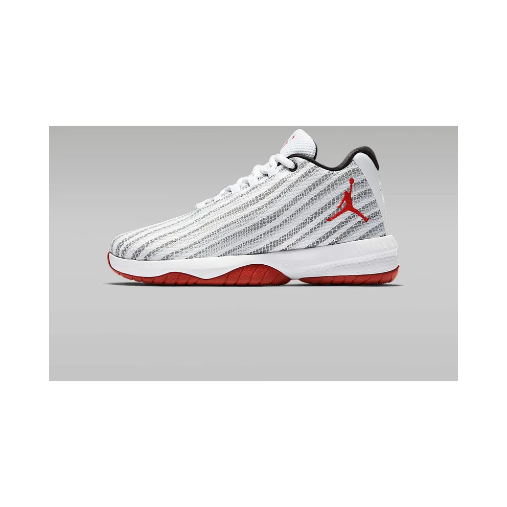 Jordan B Fly White (GS) “White / Black / Gym Red” (881446-101)