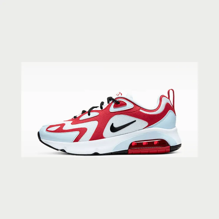 Nike Air Max 200 Icon Clash – Wit “White / Gym Red / Half Blue / Black” (AT6175-103)