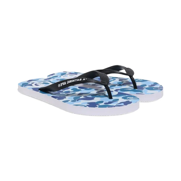 Bape ABC Camo Beach Sandals Blue (1M30-191-001)