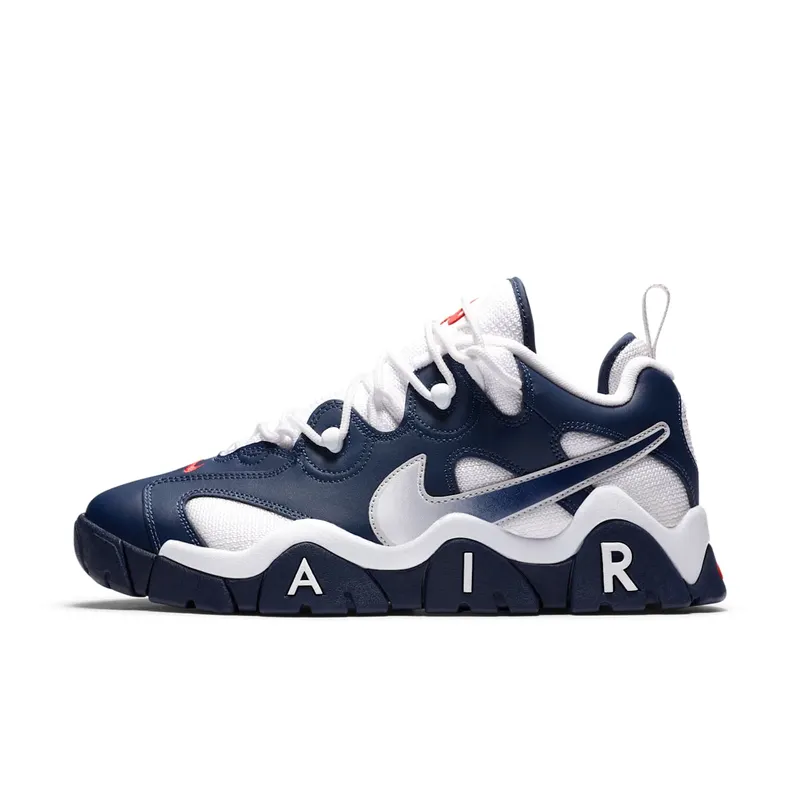 Nike Air Barrage Low USA (2020) Midnight Navy/White-University Red-Metallic Silver (CN0060-400)