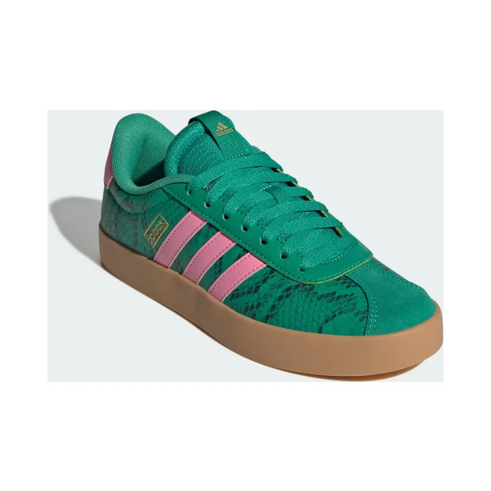 adidas VL Court 3.0 Court Green Bliss Pink Snakeskin (JR8668)