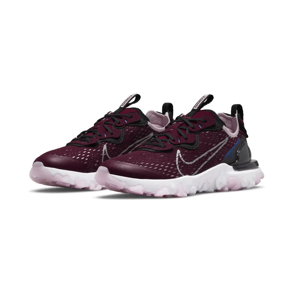 Nike React Vision Red “Dark Beetroot / Black / Pink Foam / Metallic Silver” (CD6888-600)