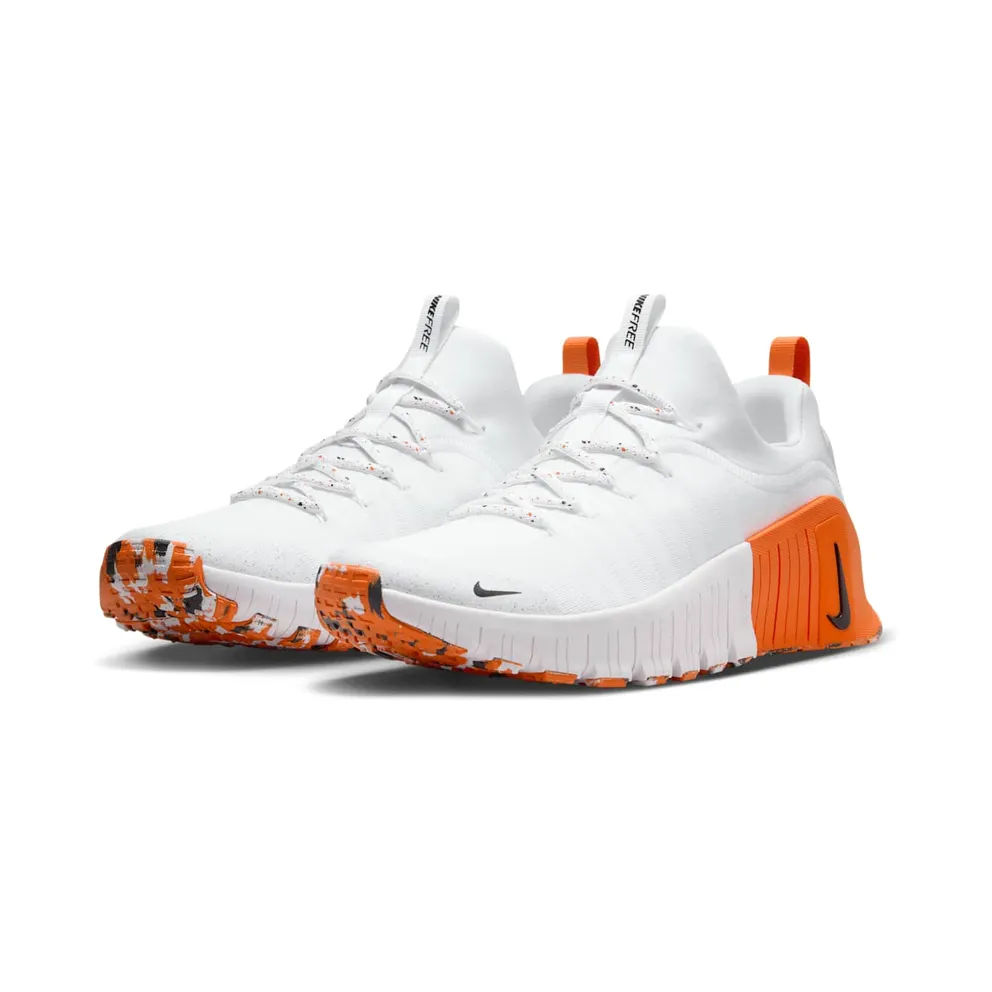 Nike Free Metcon 6 White Safety Orange Black (FJ7127-106)