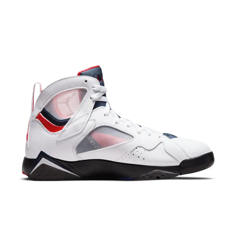 Air Jordan x PSG Retro 7 (2021) – “White / College Navy / Sport Royal / University Red” (CZ0789-105)