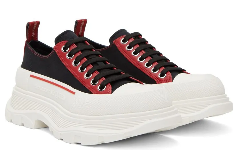 Alexander McQueen Black & Red Tread Slick 1549 BLK/W.R./OF.W/W (711107W4TGD) (4)