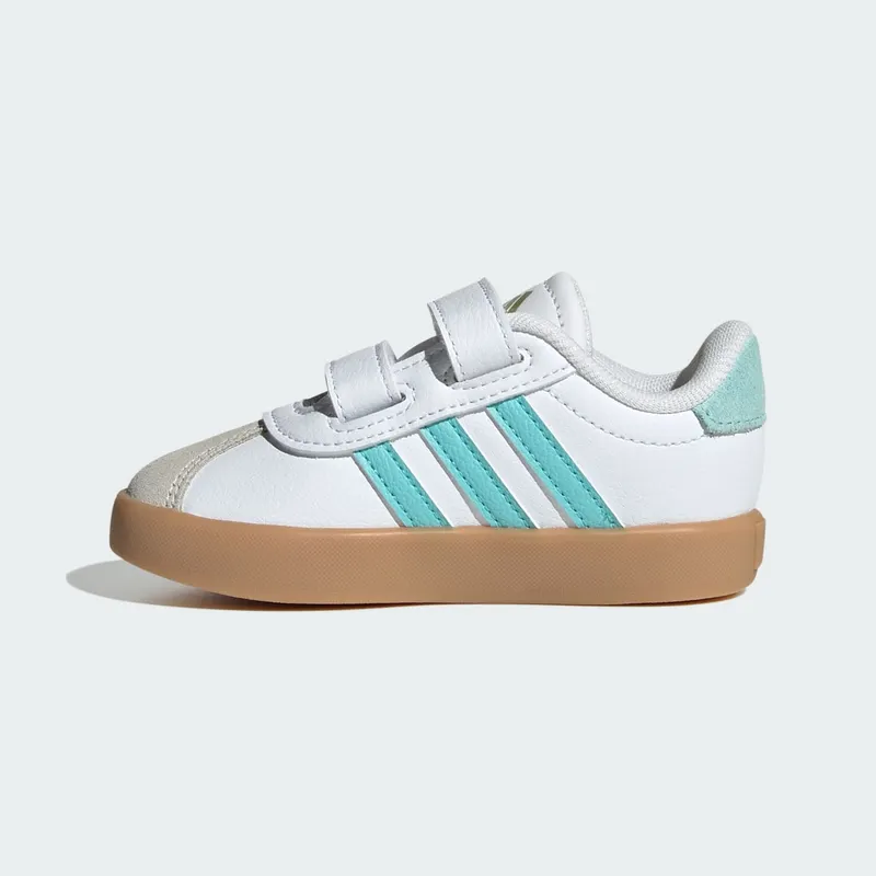 adidas VL Court 3.0 Cloud White Flash Aqua Alumina (JS2597)