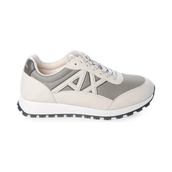 Armani Exchange Sneakers met logopatch – Beige (XM001960AF1938MZ755)
