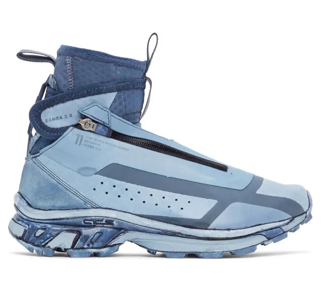 11 by Boris Bidjan Saberi Blue Salomon Edition Bamba 3 High Sneakers (167 11xS)