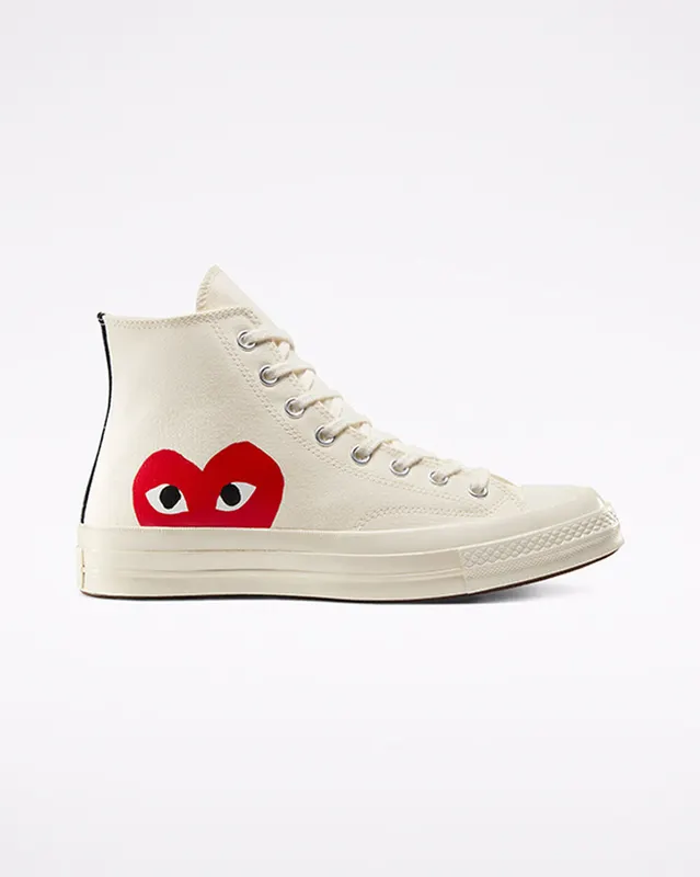 Converse x Comme des Garcons CDG Chuck Taylor High Cream White (150205C)