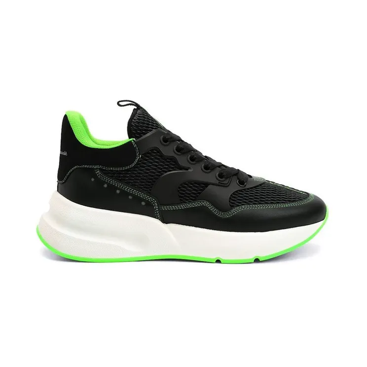 Alexander McQueen Oversized Runner Black Green (662689WIAB31323)