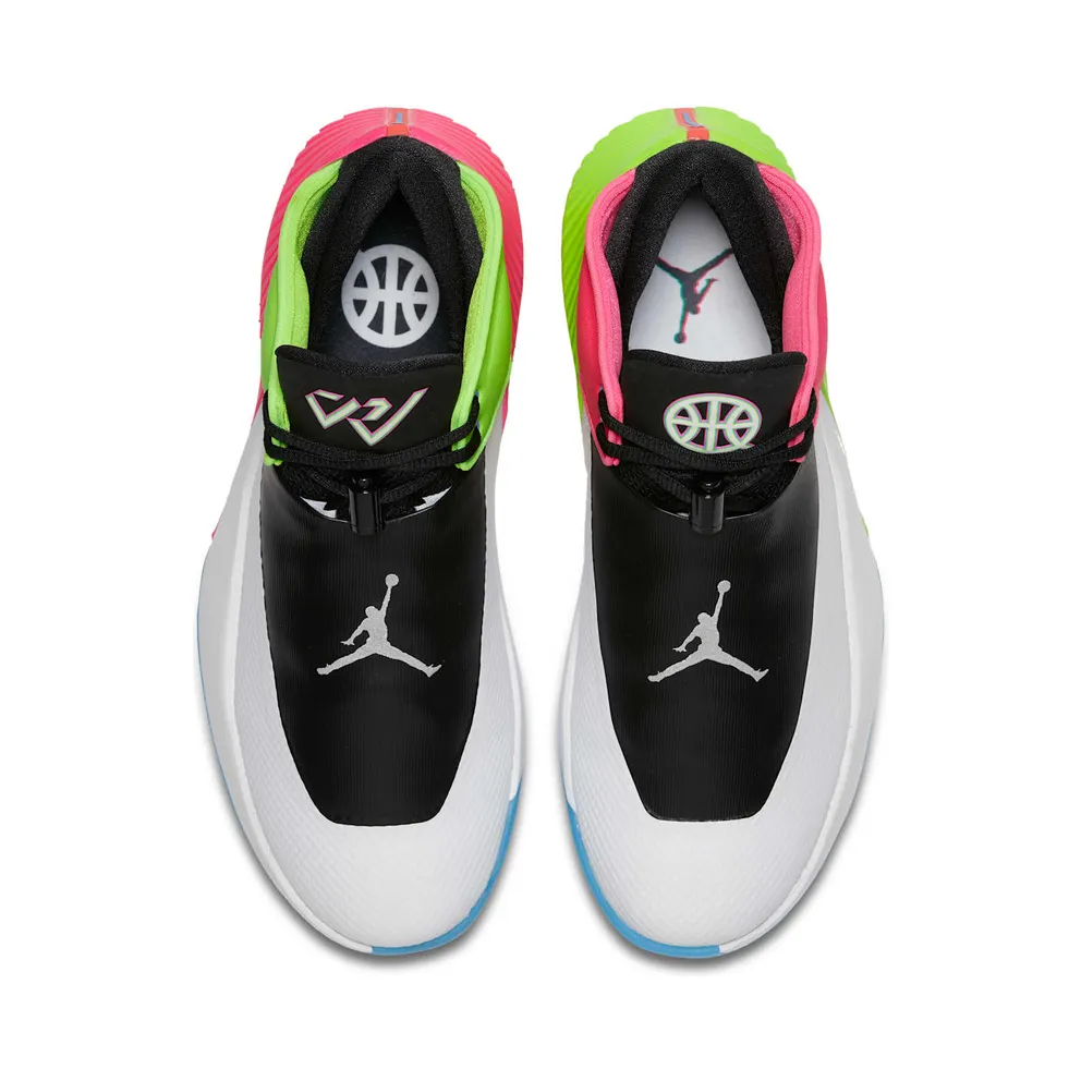 Jordan Why Not Zer0.1 Low Quai54 (2018) White/Metallic Silver-Black (AT9190-100)