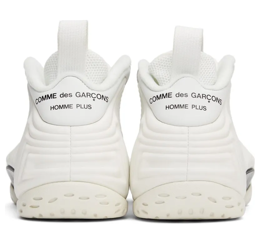 Comme des Garçons Homme Plus White Nike Edition Air Foamposite One Sneakers (PH-K101-2) (4)