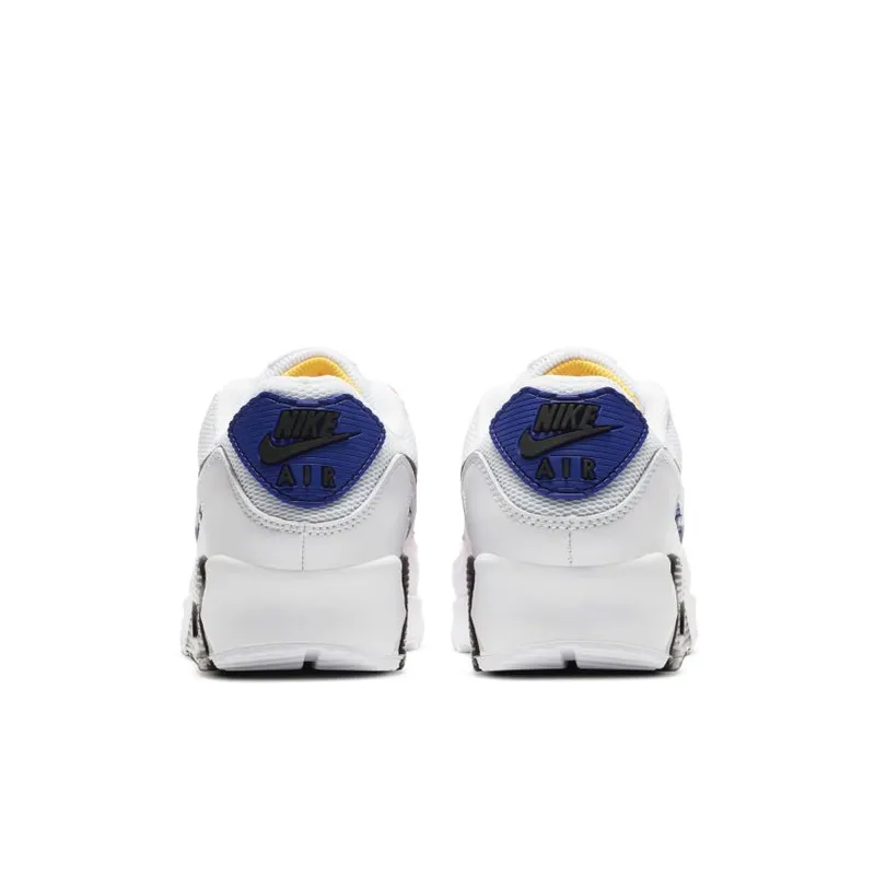 Nike Air Max 90 Brushstroke Pack (W) White/Black-Hyper Royal-Bright Crimson (CZ7937-100)