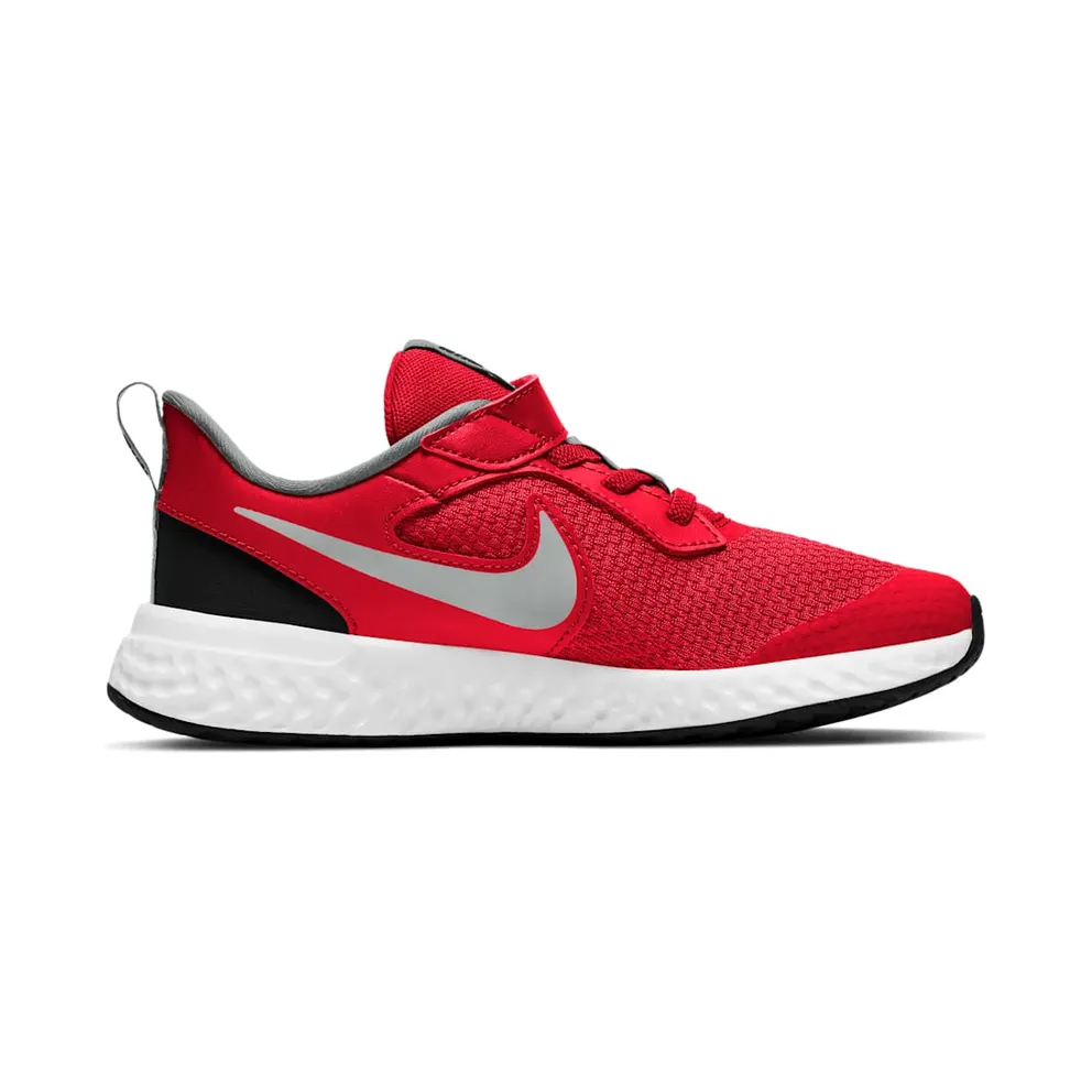 Nike Revolution 5 “University Red / Black / White / Light Smoke Grey” (BQ5672-603)
