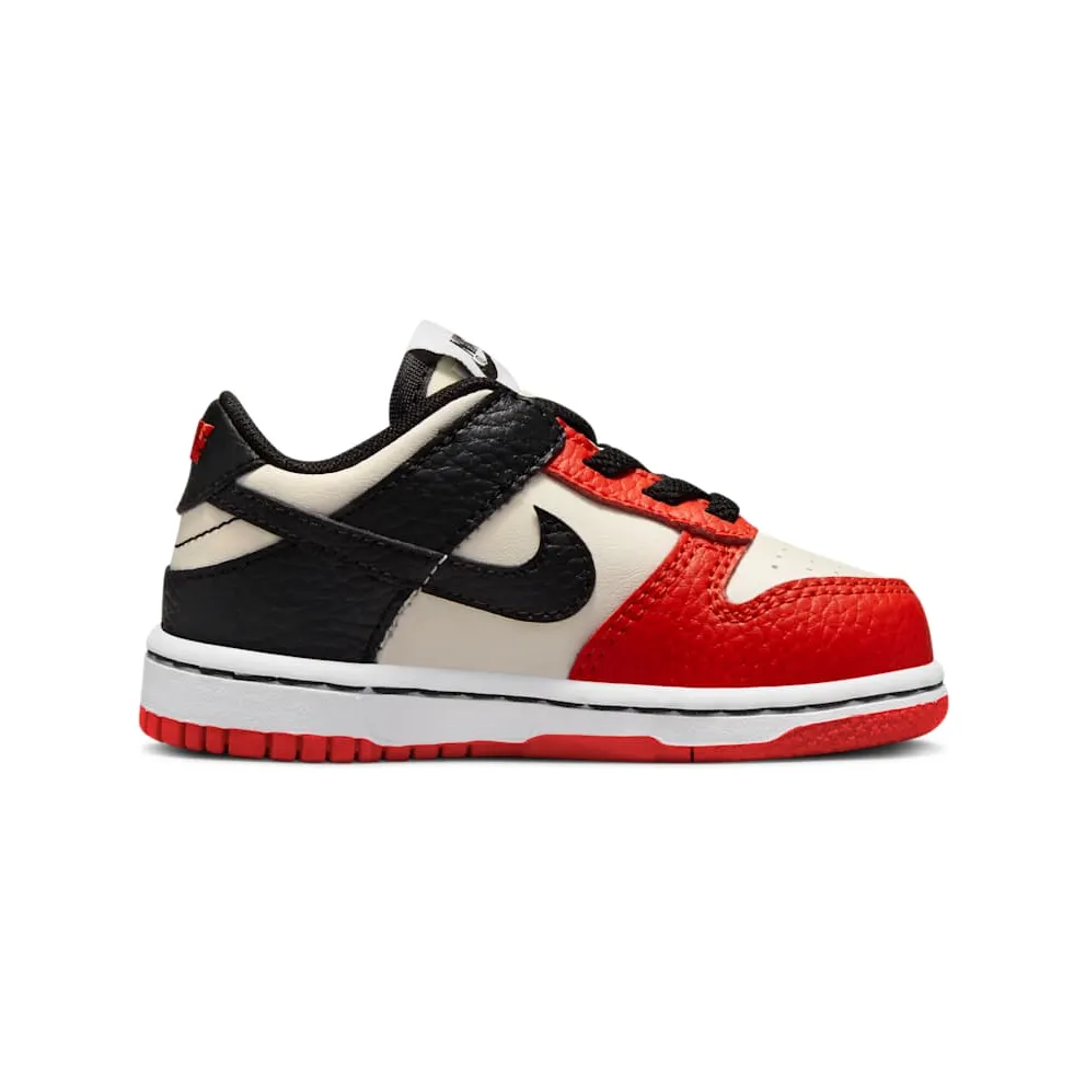 Nike Dunk Low EMB NBA 75th Anniversary Chicago (TD) – “Sail / Black / Black / Chile Red” (DC9562-100)