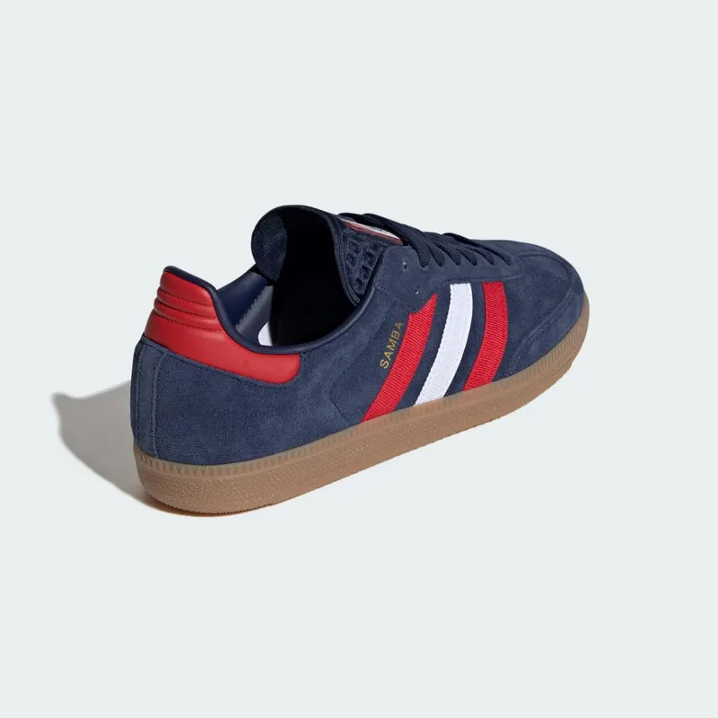Adidas Samba OG “FIFA World Cup 2026 Night Indigo Scarlet” (IH6828)