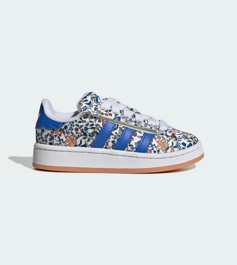 Adidas Campus 00s x Liberty London Comfort Closure met Elastische Veters Kids Blue / Blue / Off White (JS3806)