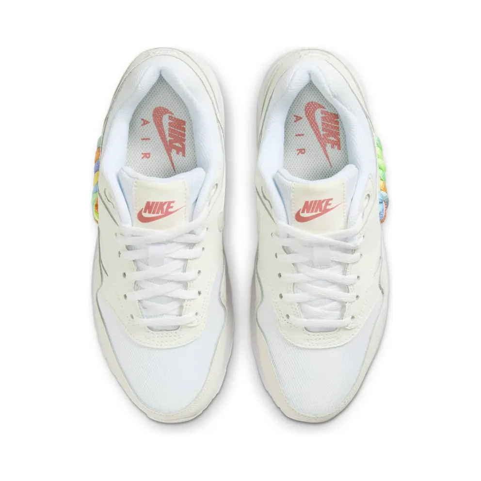 Nike Air Max 1 SE White Rainbow Lace Swoosh (FN4782-100)