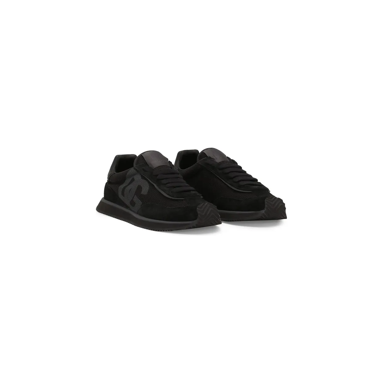 Dolce & Gabbana Mixed-material DG Cushion “Black” (CS2288 A5355 8B956) (2)