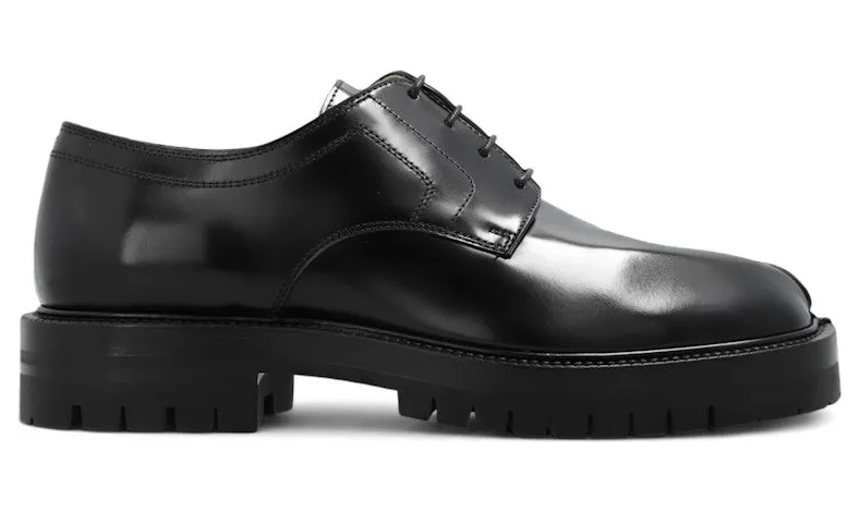 Maison Margiela Leather Tabi Lace-Ups Black (S58WQ0134 P3827 H8396)