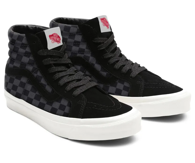 VANS Gepersonaliseerde Checkerboard Sk8-hi Grijs (VN0A3CST044)