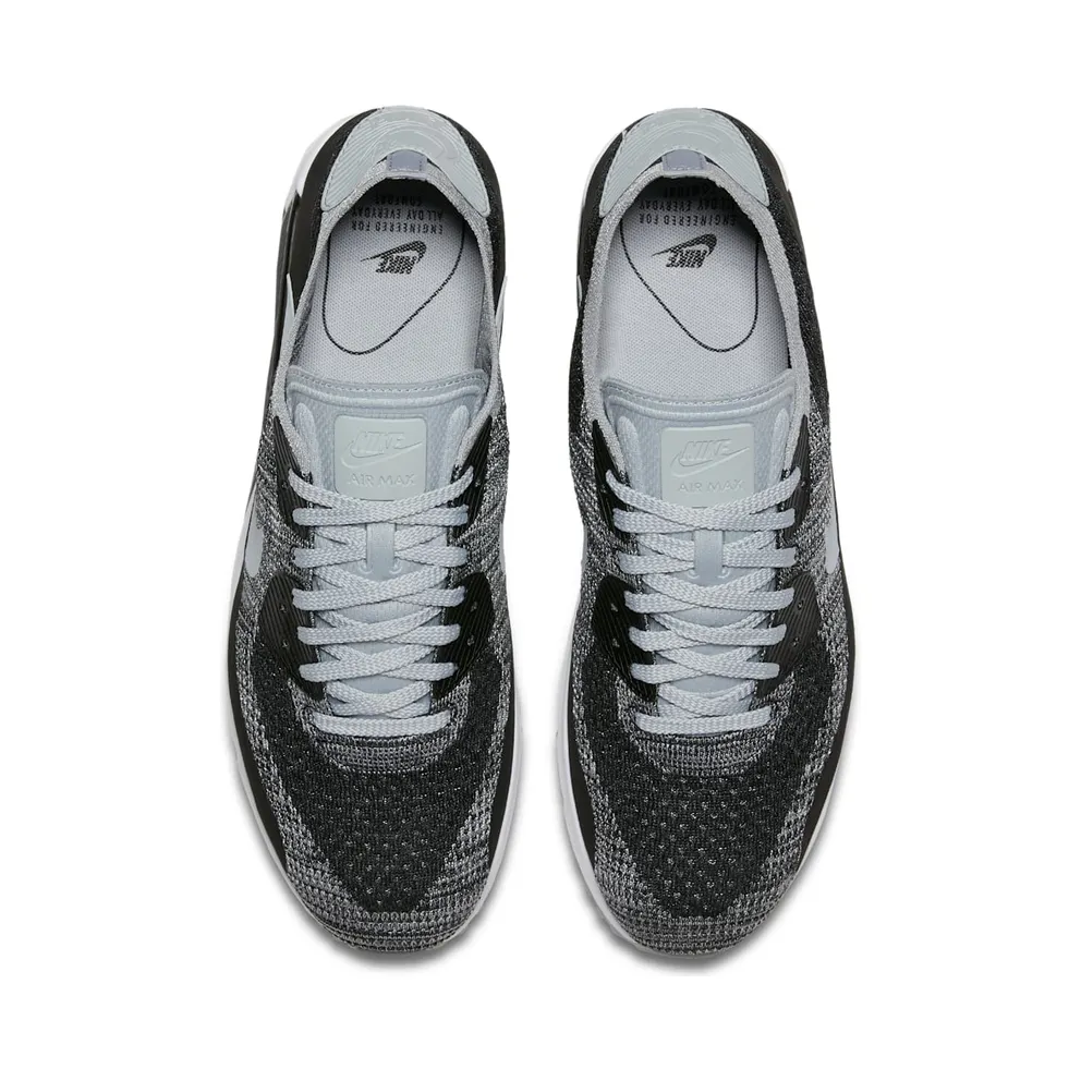 Nike Air Max 90 Ultra 2.0 Flyknit Black Wolf Grey Black/Wolf Grey-Pure Platinum-Dark Grey (875943-005)
