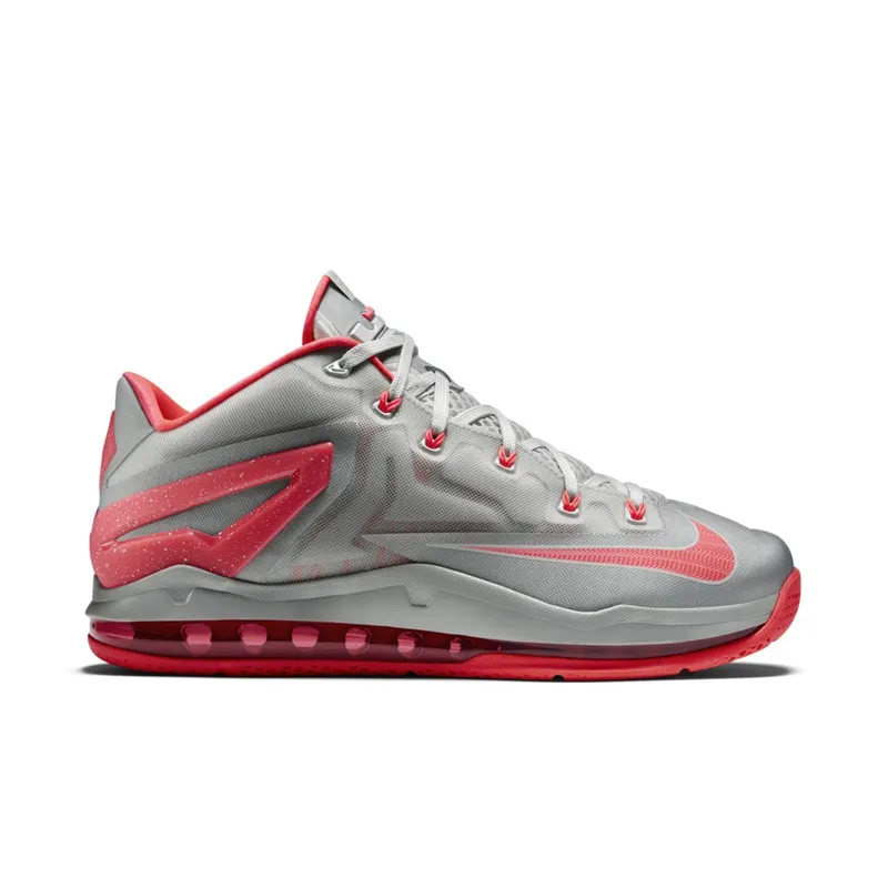 Nike LeBron 11 Low Laser Crimson Light Base Grey/Laser Crimson-Base Grey (642849-001)