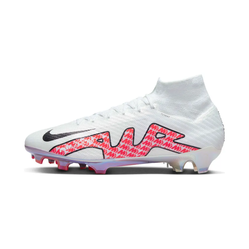 Nike Zoom Mercurial Superfly 9 Elite FG White Bright Crimson (DJ4977-101)