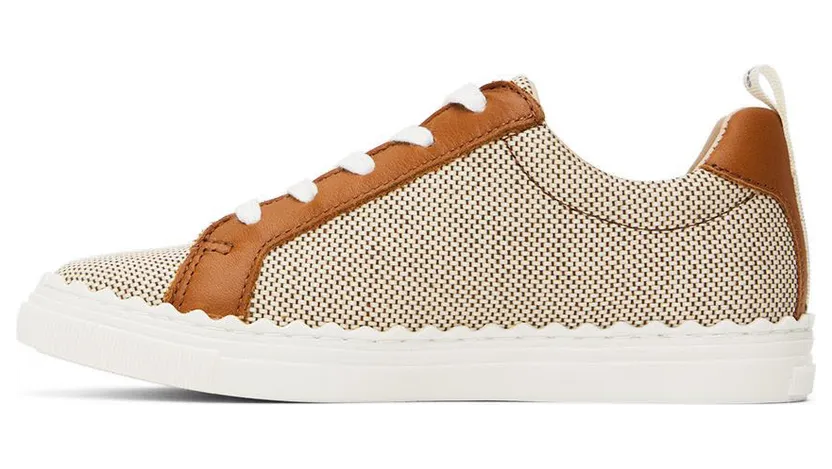 Chloé Kids Brown Lauren Sneakers (C19163) (3)