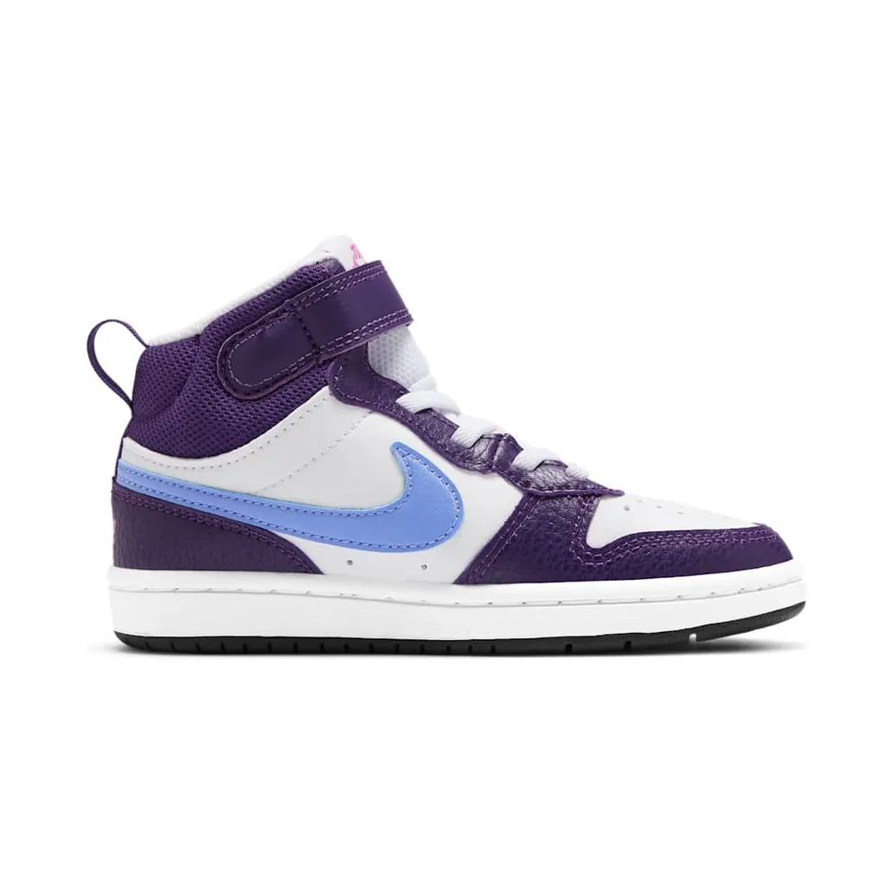 Nike Court Borough Mid 2 White Eggplant Royal Pulse (CD7783-106)