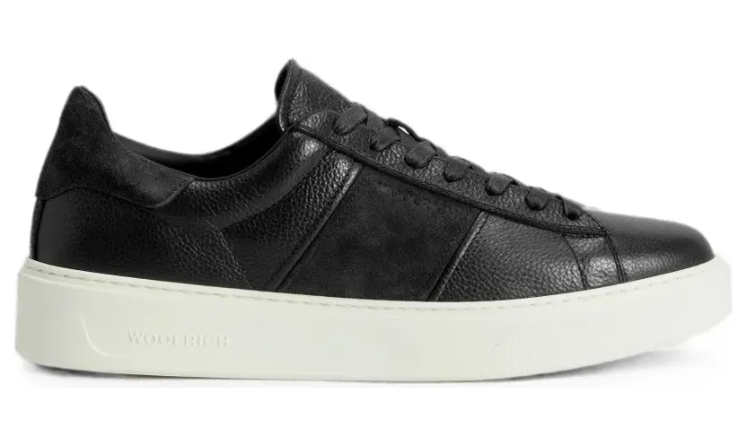 Woolrich Classic Court leren “Blue” (CMWFFO2002MRUWFAJ0)