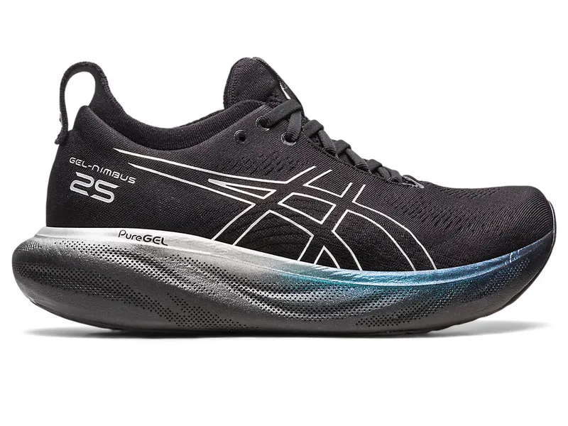 Asics GEL-NIMBUS 25 PLATINUM Black/Pure Silver (1012B435.001)