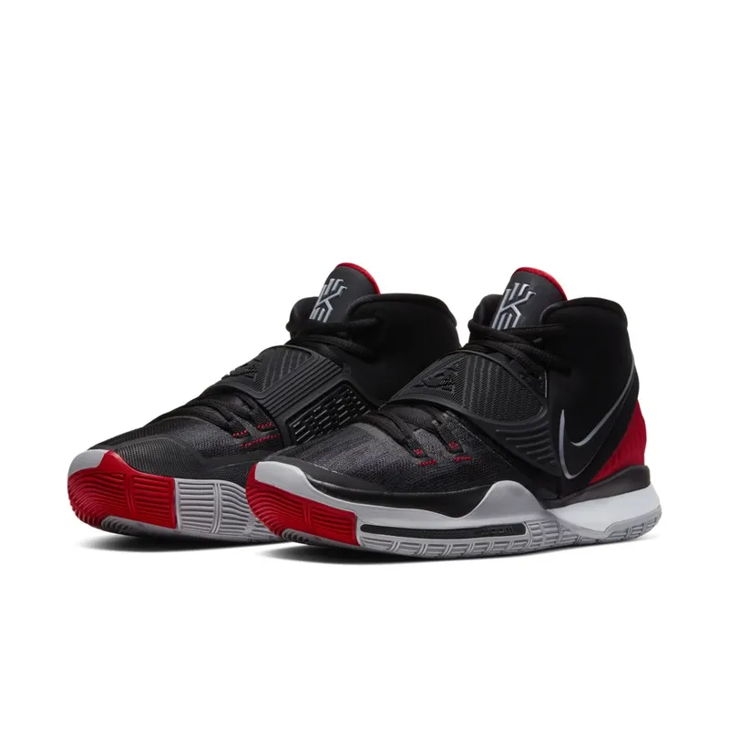 Nike Kyrie 6 Bred Black/Black-University Red-White (BQ4630-002)