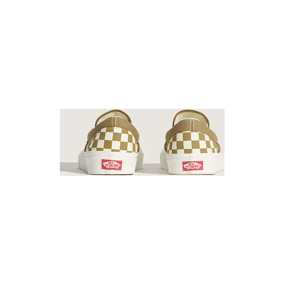 Vans Slip-On Color Theory Checkerboard Olive Brown (VN000Z7AOVB)