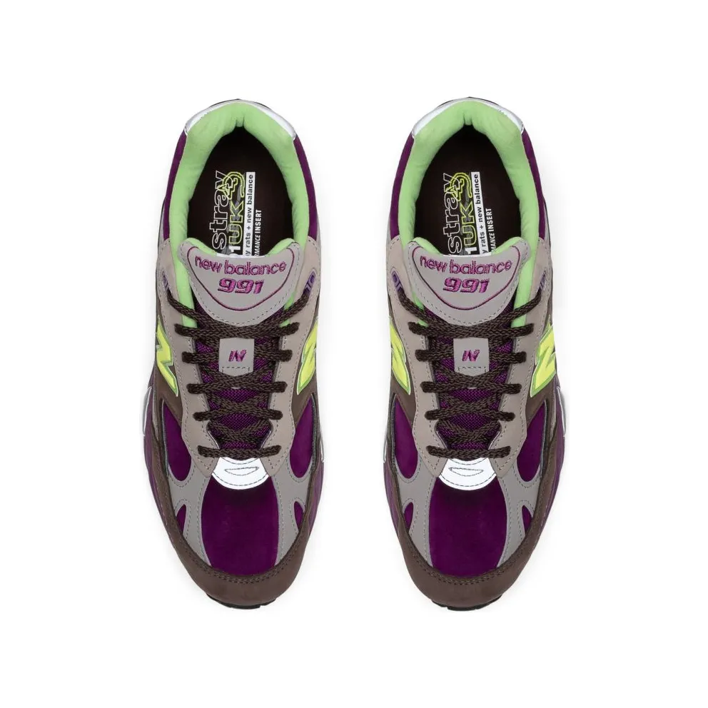 New Balance 991 Stray Rats Brown Purple (M991SRG)