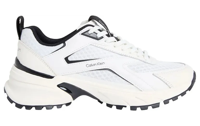 Calvin Klein Hike Run Ckstripe Mesh Shoes HW0HW03002-01W