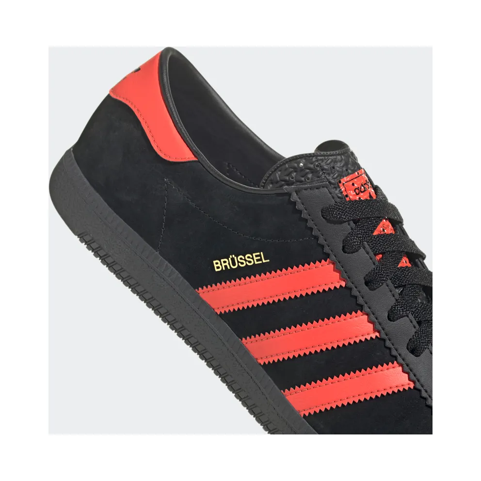 Adidas Brussels Core Black / Bright Red / Gold Metallic (GZ2044)