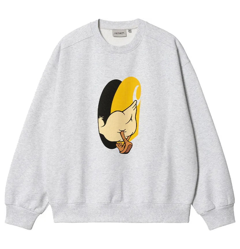 Carhartt WIP – DeadKebab Knock Sweatshirt – Sweatshirt-Crewneck (I032454.482.XX.03-ash-heather)