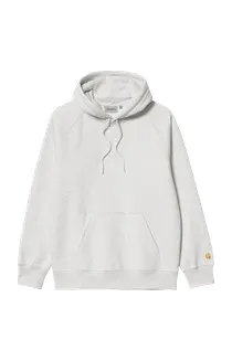 Carhartt WIP Hooded Chase Sweat (ash heather / gold) – 2XL (I03366100JXX03)