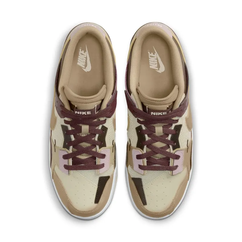 Nike Dunk Low Scrap Latte – “Latte / Maroon / White-khaki” (DH7450-100)