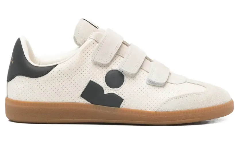 ISABEL MARANT Beth sneakers met geperforeerd logo – Beige (BK0013FAD1E06S)