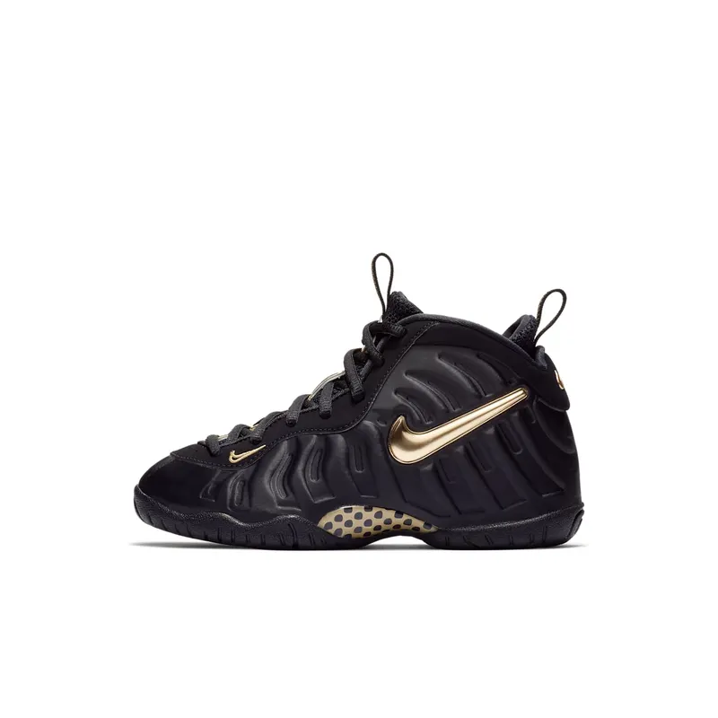 Nike Air Foamposite Pro Black Metallic Gold (PS) Black/Metallic Gold-Black (843755-010)