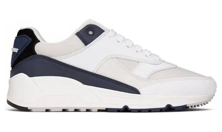 Saint Laurent Smooth Leather Bump Sneakers White North Sea (80201300NAX9071)