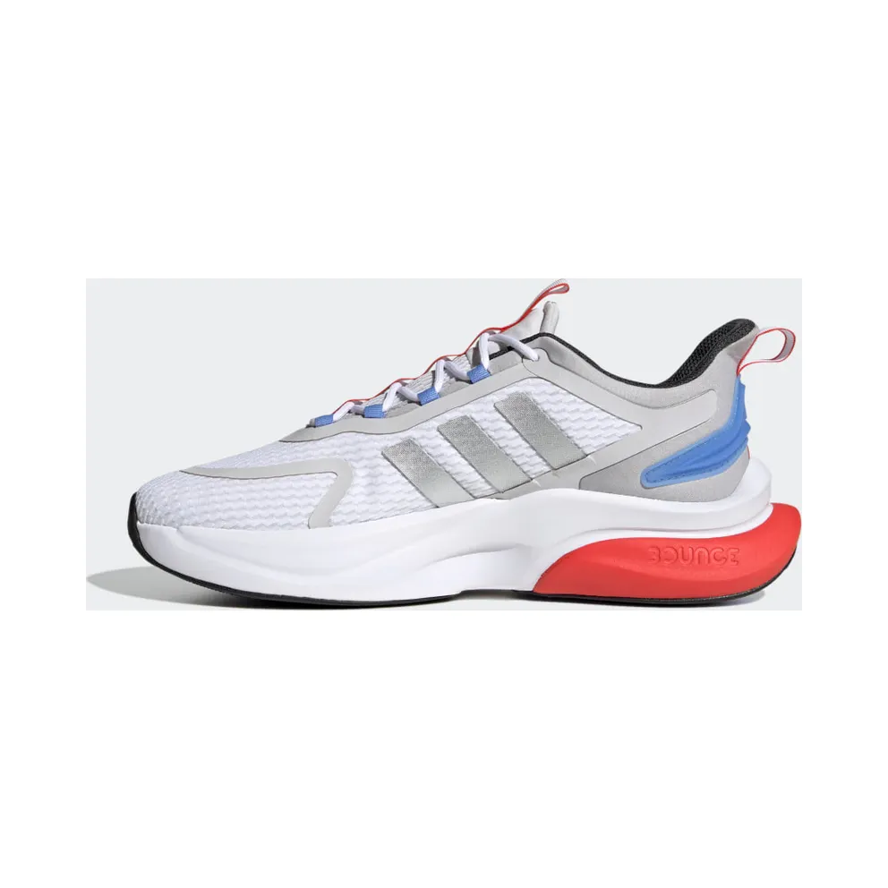 Adidas Alphabounce+ Sustainable Bounce Lifestyle Running Cloud White / Silver Metallic / Blue Fusion (HP6139)