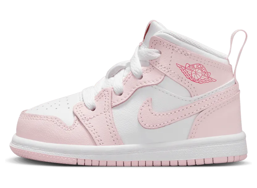 Jordan 1 Mid Pink Foam Fire Red (DQ8425-608)