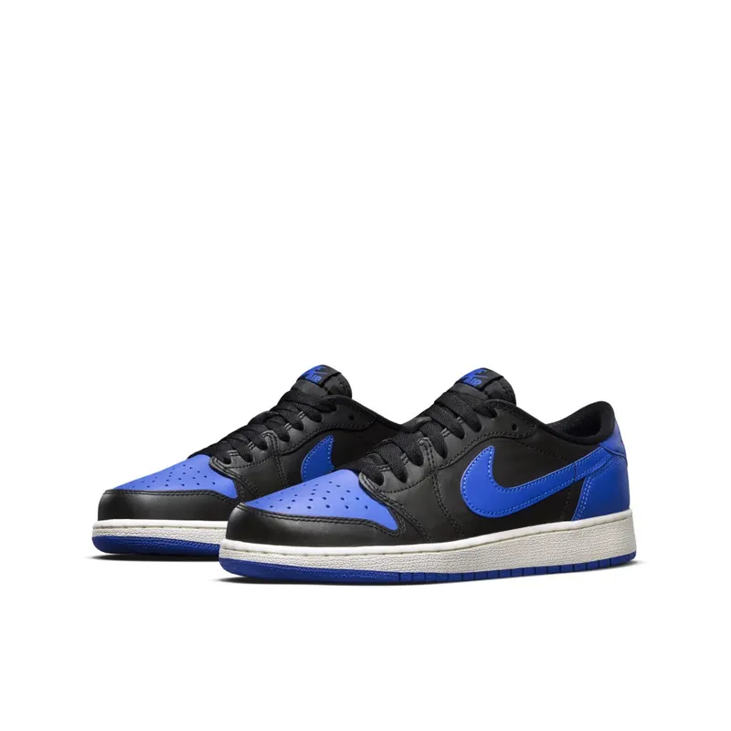 Jordan 1 Retro Low Royal Blue (GS) Black/Varsity Royal-Sail (709999-004)
