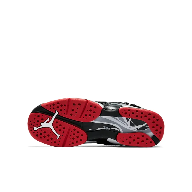 Jordan 8 Retro Black Cement (GS) Black/Gym Red-Black-Wolf Grey (305368-022)