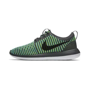 Nike Roshe Two Flyknit “Dark Grey / Gamma Blue / Volt / Black” (844833-004)